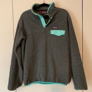 Patagonia Synchilla Pullover Fleece | Gray & Teal